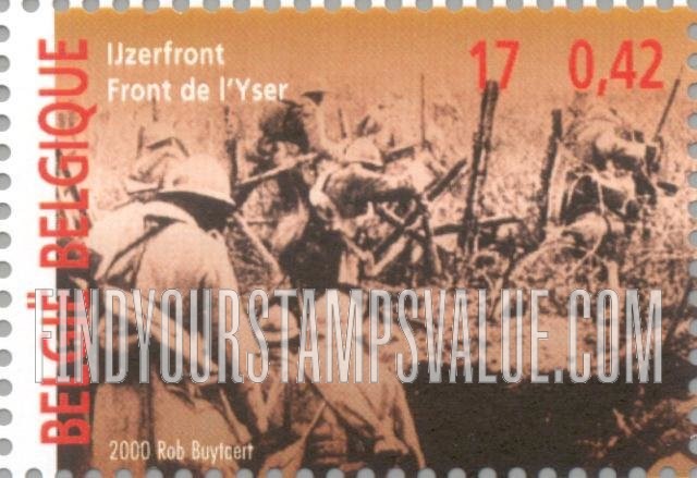 FindYourStampsValue: The 20th Century: Yser front, World War I