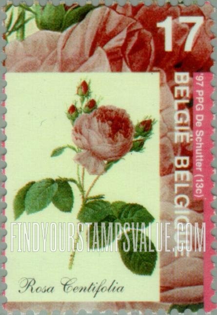 FindYourStampsValue: World Congress of Rose Societies: Rosa centifolia