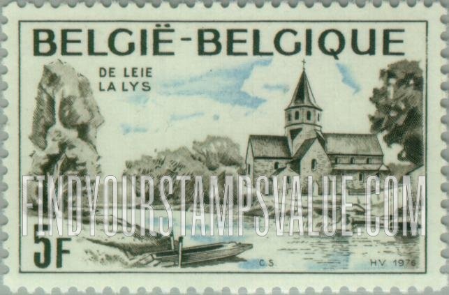 FindYourStampsValue: River Lys and St. Martin’s Church