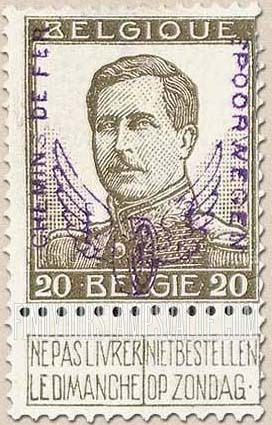 FindYourStampsValue: Parcel Post and Railway: King Albert I