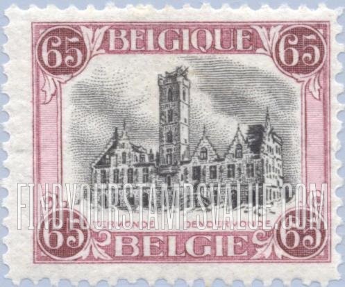 FindYourStampsValue: Town Hall at Termonde