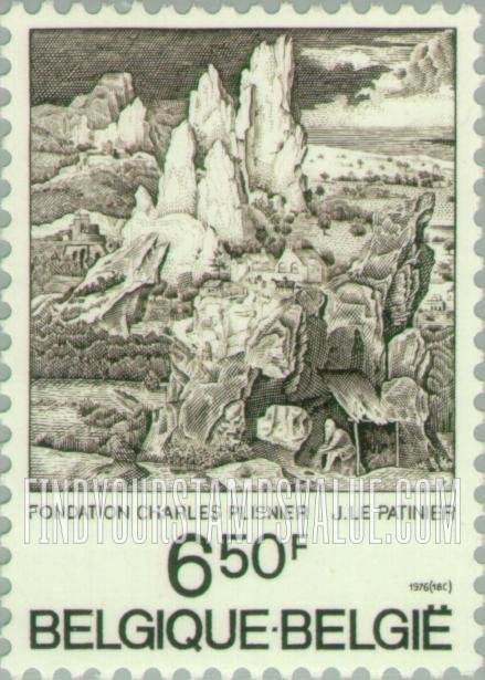 FindYourStampsValue: St. Jerome in the Mountains, by Le Patinier