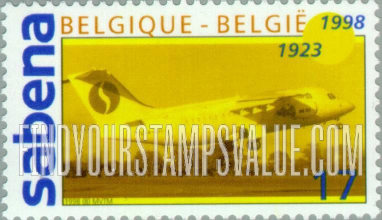 FindYourStampsValue: Sabena Airlines, 75th Anniversary