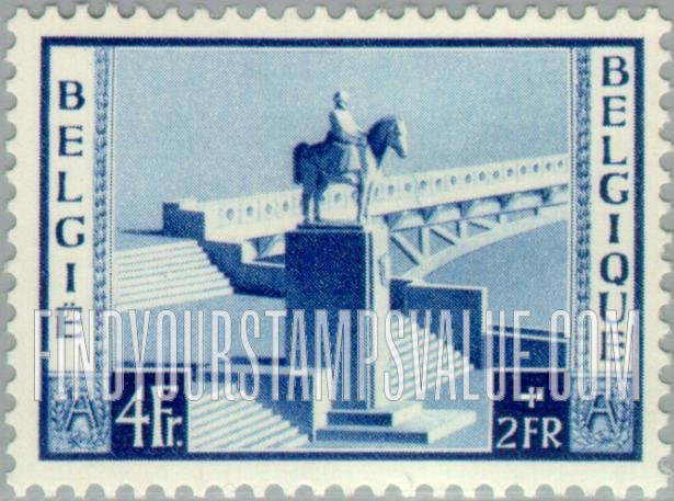 FindYourStampsValue: Semi-Postal: Albert I Monument, Namur