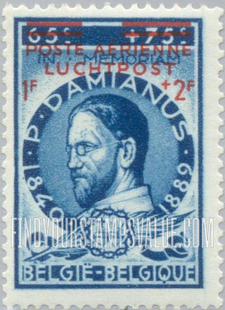 FindYourStampsValue: Air Post Semi-Postal: Father Joseph Damien