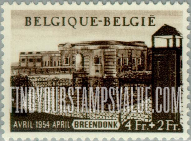 FindYourStampsValue: Semi-Postal: Camp and Fort, Breendonk
