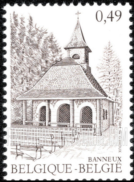 FindYourStampsValue: Religious Buildings: Sanctuary, Banneaux
