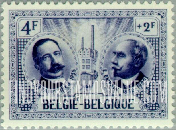 FindYourStampsValue: Semi-Postal: Lieven Gevaert & Edouard Empain