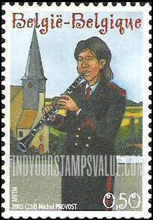 FindYourStampsValue: Brass Band Musicians: Clarinet