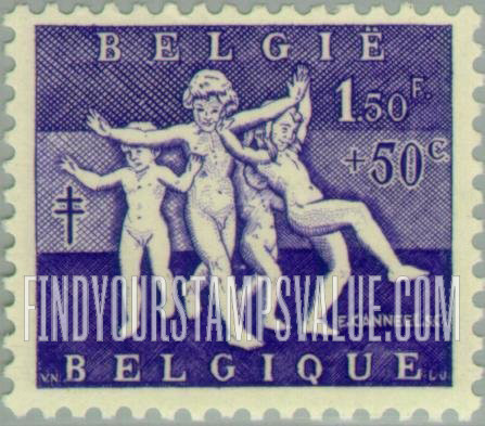 FindYourStampsValue: Semi-Postal: “The Joys of Spring” by E. Canneel