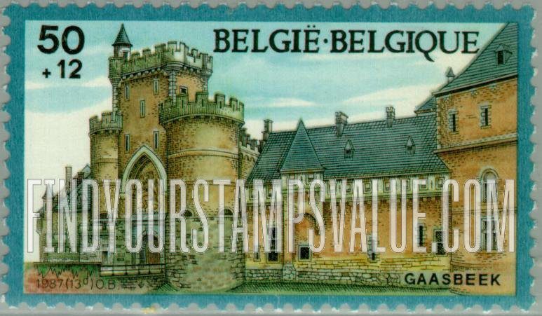FindYourStampsValue: Semi-Postal, Castles: Gaasbeek
