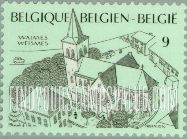 FindYourStampsValue: Tourism: St. Sernin’s Church, 16th century, Waimes