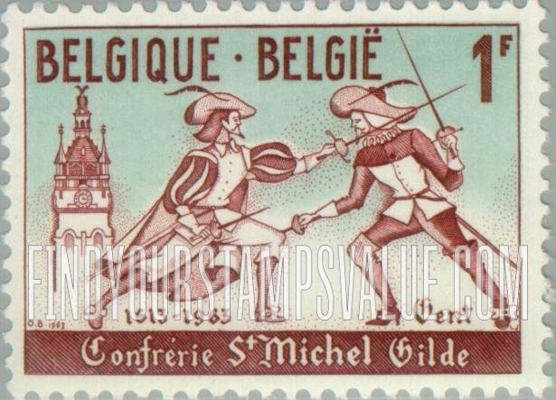 FindYourStampsValue: Swordsmen and Ghent Belfry