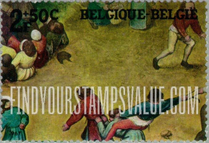 FindYourStampsValue: Semi-Postal: Detail from Brueghel’s “Children’s Games”