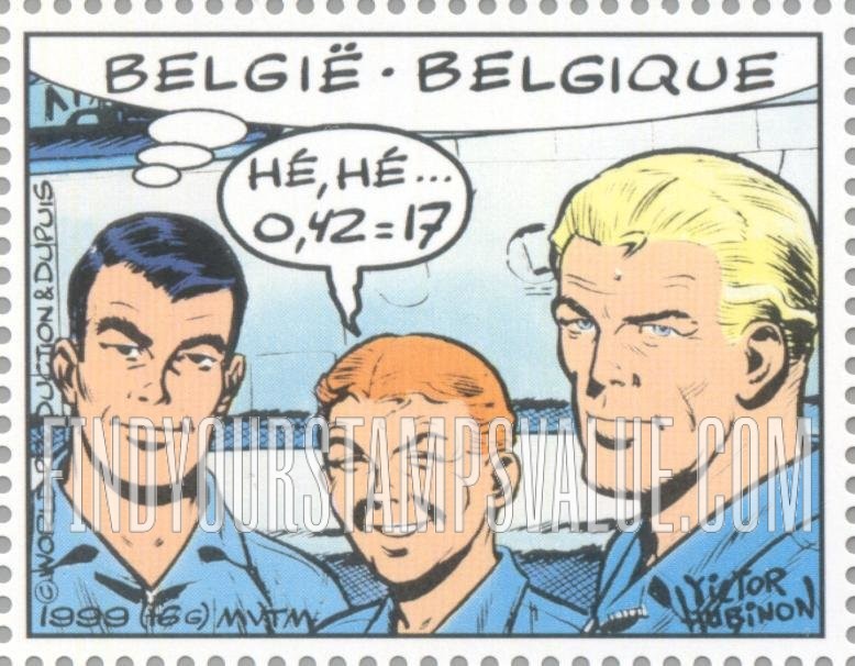 FindYourStampsValue: Youth Philately, Comic strips: Buck Danny, by Victor Hubinon