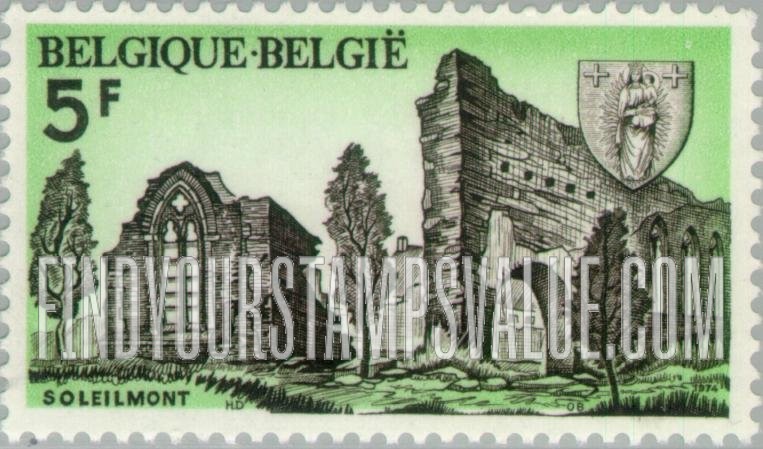 FindYourStampsValue: Soleilmont Abbey Ruins