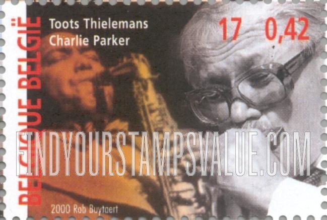 FindYourStampsValue: The 20th Century: Toots Thielemans, Charlie Parker, jazz musicians