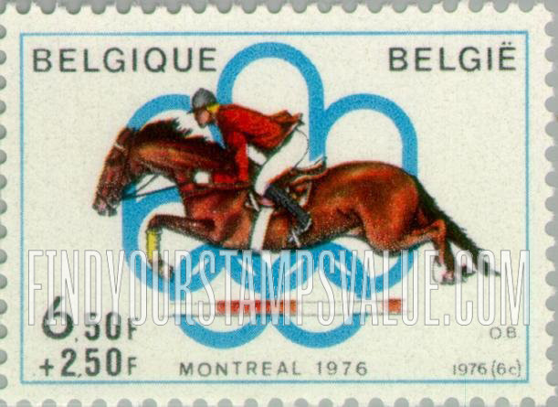 FindYourStampsValue: Semi-Postal: Montreal Olympic Games Emblem and Equestrian