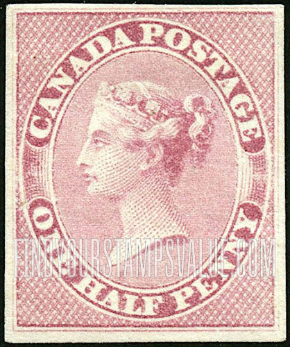 FindYourStampsValue: Province of Canada: Queen Victoria