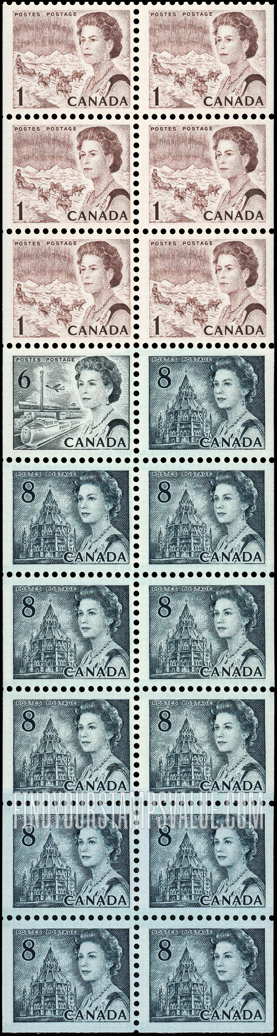 FindYourStampsValue: Queen Elizabeth II - Library of Parliament