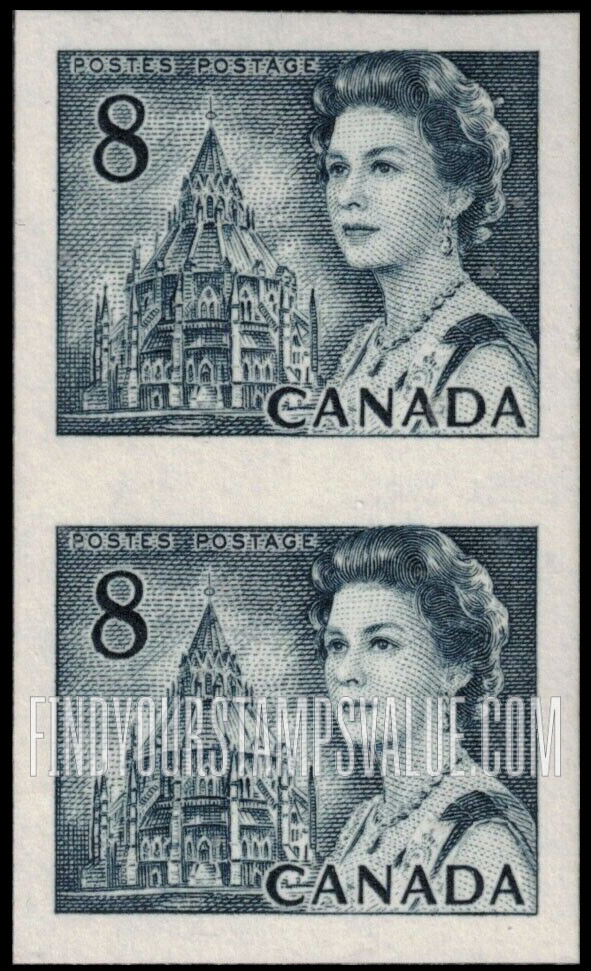 FindYourStampsValue: Coil Stamps: Queen Elizabeth II - Library of Parliament