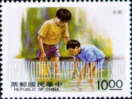 FindYourStampsValue: Outdoor Activities: Playing in water - 户外活动: 戏水