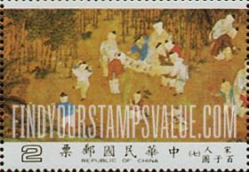 FindYourStampsValue: One Hundred Boys, Sung Dynasty scroll - 一百个男孩 (百子图古画), 宋代