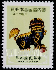 FindYourStampsValue: Cloisonne Enamel Lions, Ch’ing Dynasty (1644-1911) - 掐丝珐琅陈设器狮子, 清代 (1644-1911)