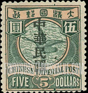 FindYourStampsValue: Shanghai Issue: Wild goose, Overprinted in Black or Red - 上海系列: 红色或黑色印的雁