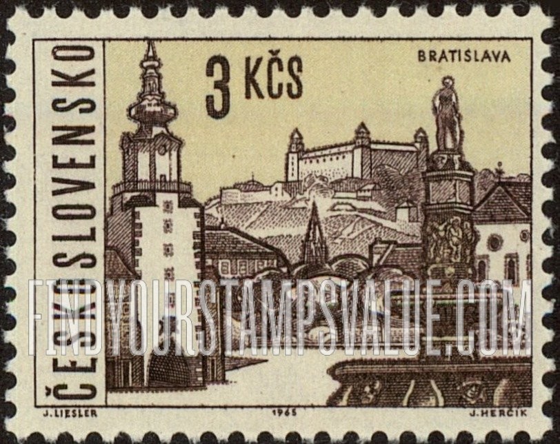 FindYourStampsValue: Views of Towns: Bratislava