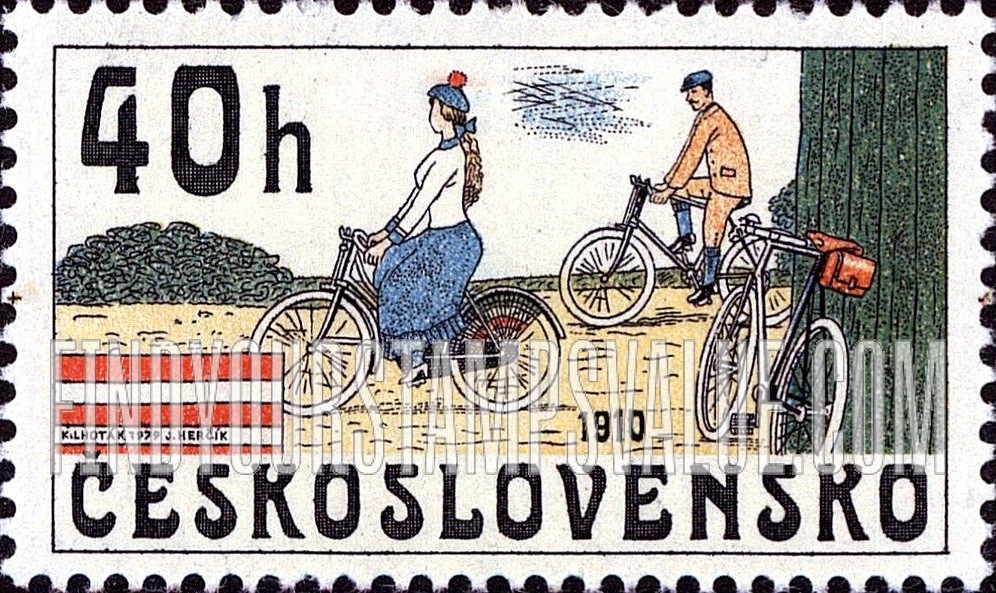 FindYourStampsValue: Bicycles from: “Bone Shaker” Bicycles, 1910