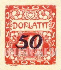 FindYourStampsValue: POSTAGE DUE STAMPS - Number Value: Surcharged in Violet