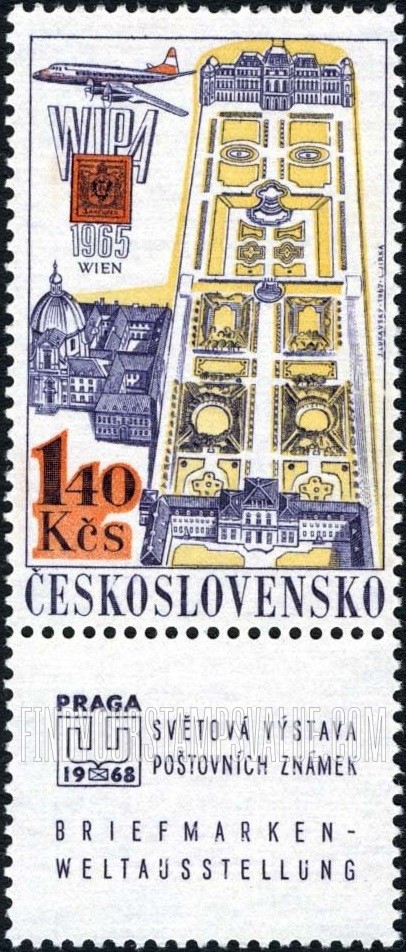 FindYourStampsValue: AIR POST STAMPS - WIPA 1965 (Belvedere Palace, Vienna)