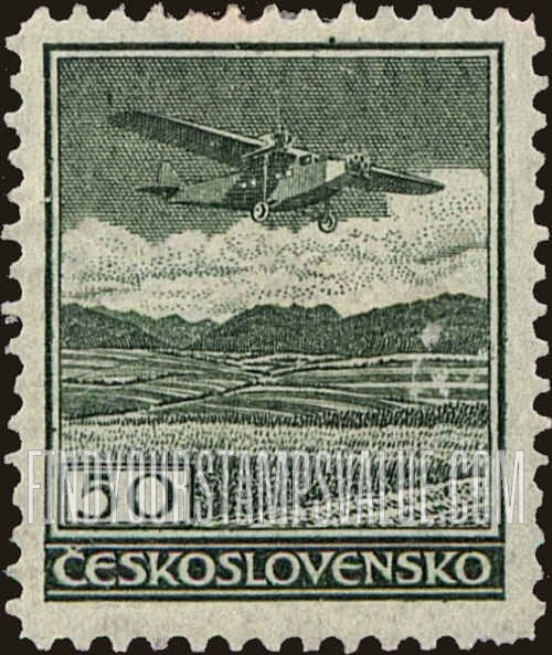 FindYourStampsValue: AIR POST STAMPS - Fokker Monoplane