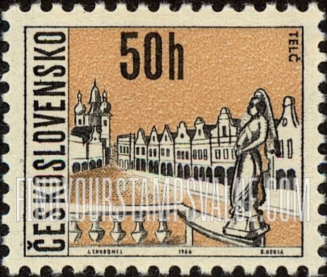 FindYourStampsValue: Views of Towns: Telc