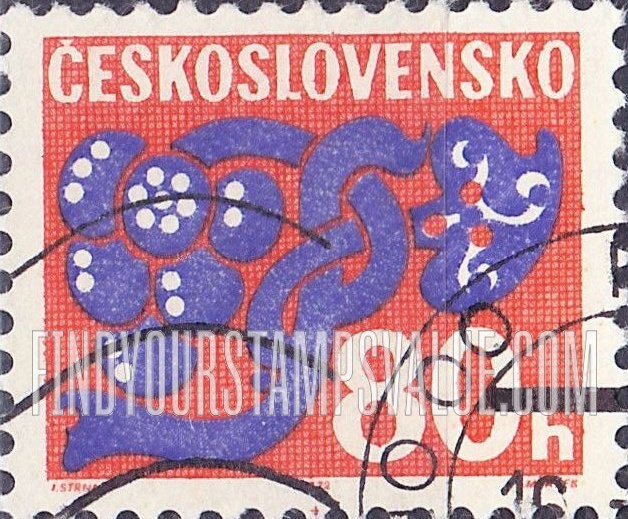 FindYourStampsValue: POSTAGE DUE STAMPS - Stylized Flower