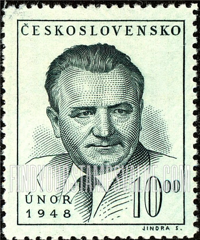 FindYourStampsValue: President Klement Gottwald