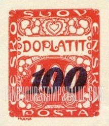 FindYourStampsValue: POSTAGE DUE STAMPS - Number Value: Surcharged in Violet