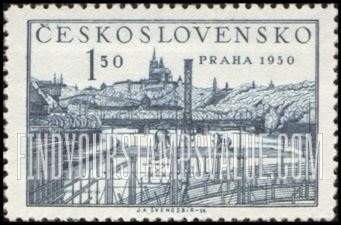 FindYourStampsValue: Prague, 1950: Scenic Type of 1950