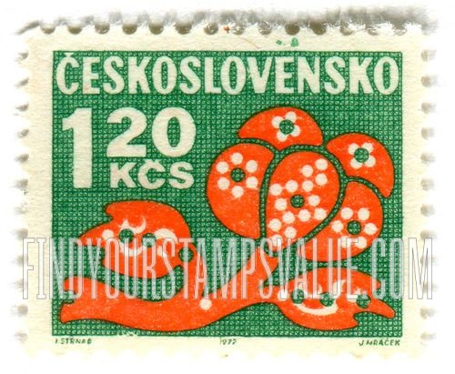 FindYourStampsValue: POSTAGE DUE STAMPS - Stylized Flower