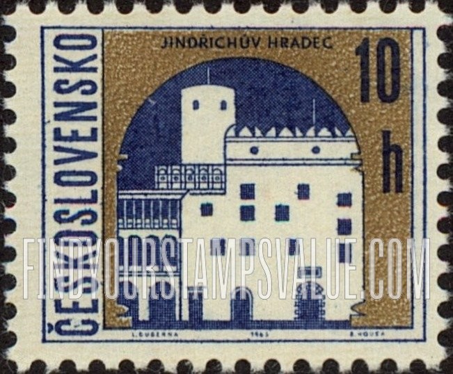 FindYourStampsValue: Views of Towns: Jindrichuv Hradec