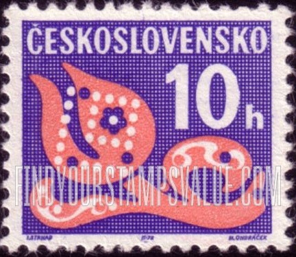 FindYourStampsValue: POSTAGE DUE STAMPS - Stylized Flower