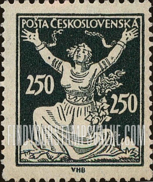 FindYourStampsValue: Czechoslovakia Breaking Chains to Freedom