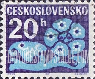 FindYourStampsValue: POSTAGE DUE STAMPS - Stylized Flower