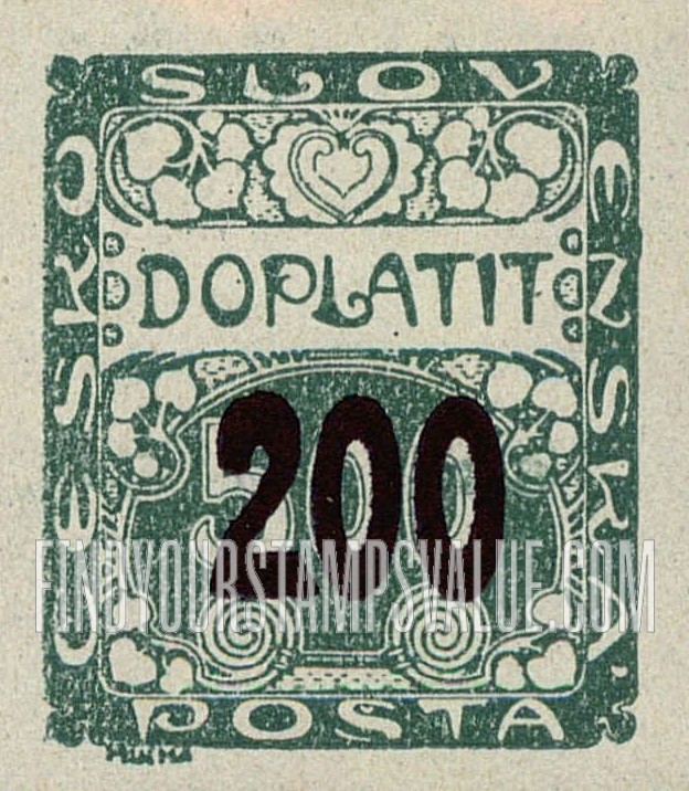 FindYourStampsValue: POSTAGE DUE STAMPS - Number Value: Surcharged in Violet