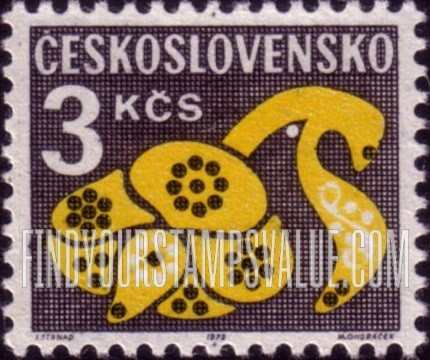 FindYourStampsValue: POSTAGE DUE STAMPS - Stylized Flower