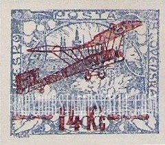 FindYourStampsValue: AIR POST STAMPS - Hradcany at Prague: Surcharged in Red