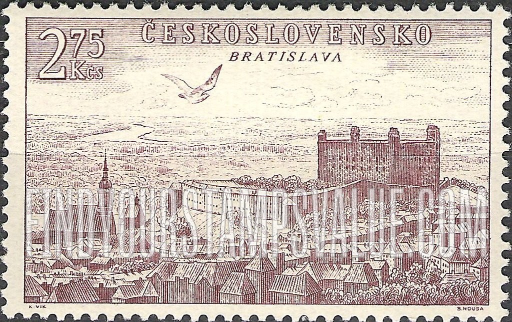 FindYourStampsValue: AIR POST STAMPS - Views: Bratislava
