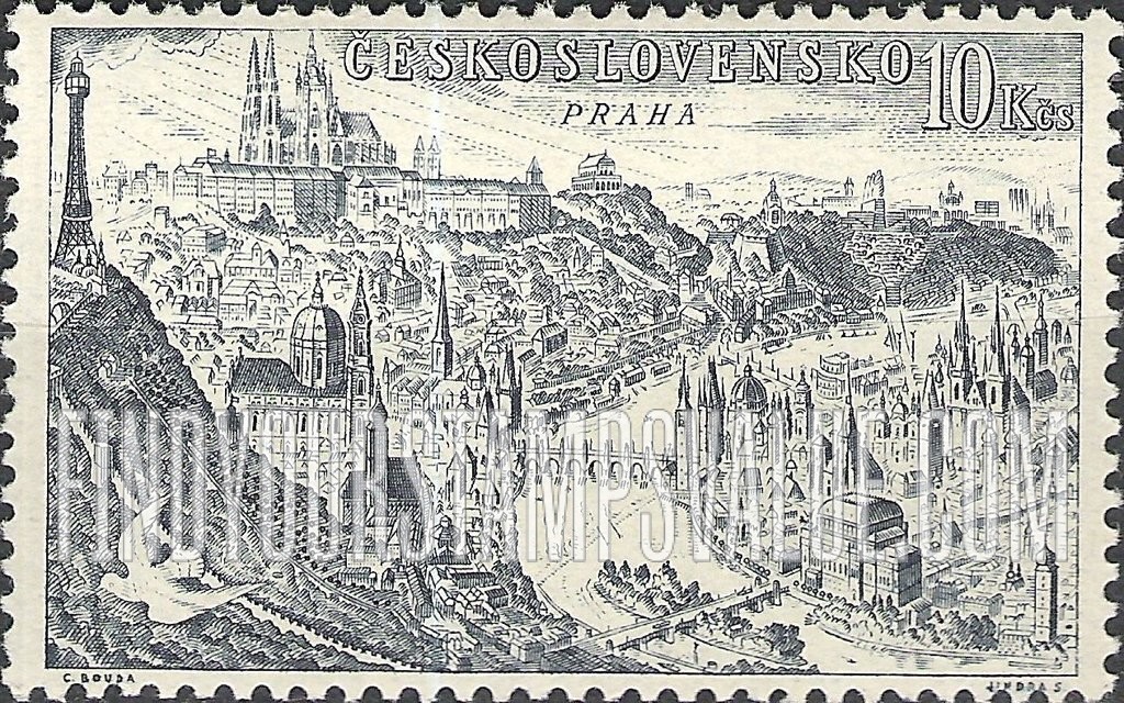 FindYourStampsValue: AIR POST STAMPS - Views: Prague