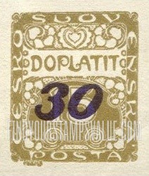 FindYourStampsValue: POSTAGE DUE STAMPS - Number Value: Surcharged with New Values in Violet as in 1924